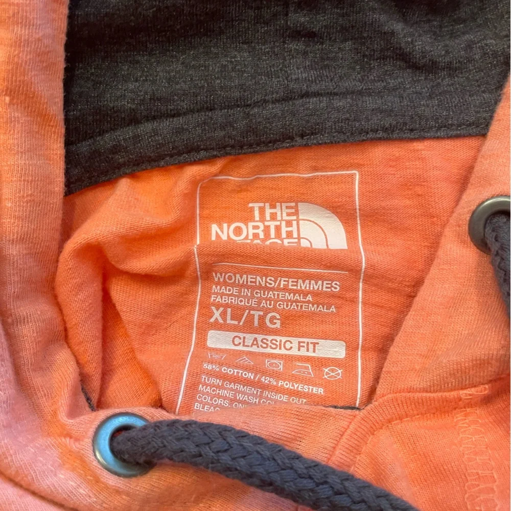 The North Face Peach Hoodie Women XL - Picture 5 of 5